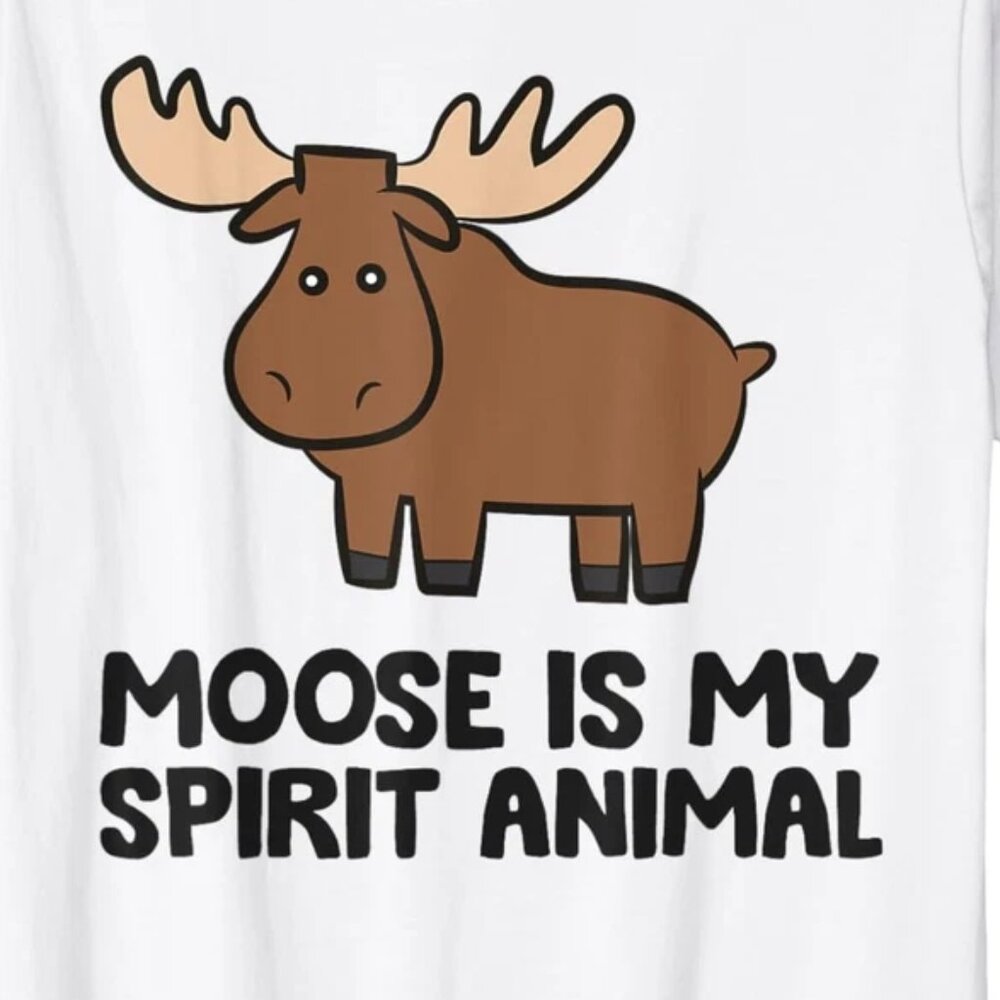 Moose Is My Spirit Animal Love Moose T-Shirt 73 - Picture 2 of 5